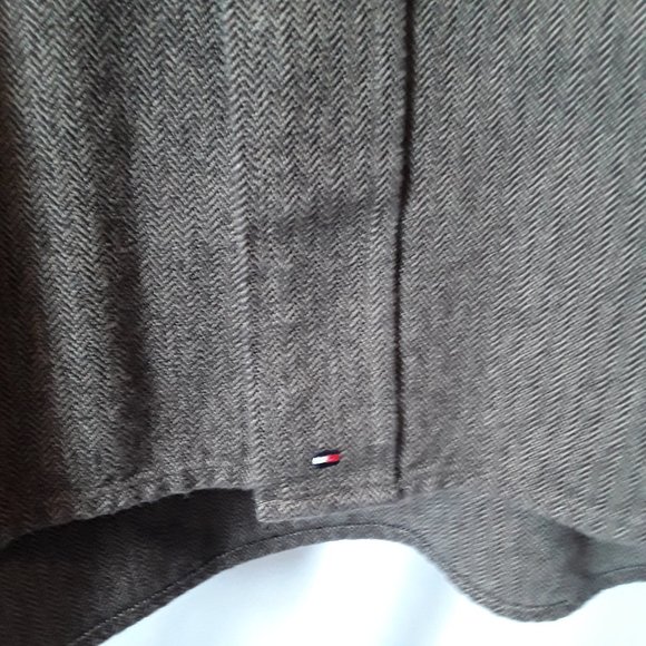 NWOT Tommy Hilfiger brown herringbone shirt - Picture 5 of 10